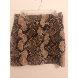 H&M snake skin print skirt